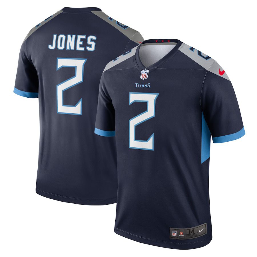 Men Tennessee Titans #2 Julio Jones Nike Navy Legend NFL Jersey